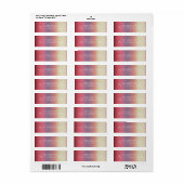 Ombre Pastel Hedendaagse Verloop Naam Adres Etiket (Full Sheet)