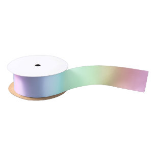  ombre Pastel Rainbow Satijnen Lint