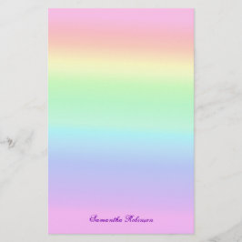  Ombre Pastel Regenboog Briefpapier