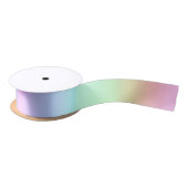 Ombre Pastel Regenboog Satijnen Lint (Spoel)