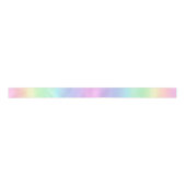 Ombre Pastel Regenboog Satijnen Lint (Voorkant)