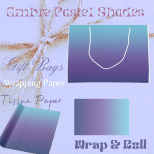 Ombre Pastel Tinten Groot Cadeauzakje