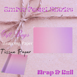 Ombre pastel tinten tissuepapier