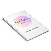 *~* Ombre Pastel Waterverf Boho Gratitude Journal Notitieboek (Rechterzijde)
