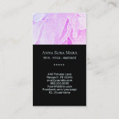 *~* Ombre Peony - Healer Massage Reiki Yoga Lotus Visitekaartje (Achterkant)