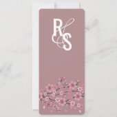 Ombre Petals Cherry Blossom Tree Botany - Gegevens Kaart (Achterkant)