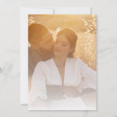 Ombre Photo Bohemian Wedding Rehearsal Dinner Kaart (Achterkant)