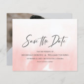 Ombre Pink Elegant Handgeschreven Foto WEDDING (Voorkant / Achterkant)