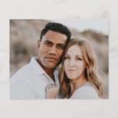 Ombre Pink Elegant Handgeschreven Foto WEDDING (Achterkant)