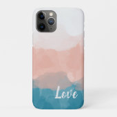 Ombre Pink en Blue Love Graceful Gradient Case-Mate iPhone Case (Achterkant)