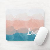 Ombre Pink en Blue Love Graceful Gradient Muismat (Met muis)