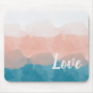 Ombre Pink en Blue Love Graceful Gradient Muismat