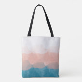 Ombre Pink en Blue Love Graceful Gradient Tote Bag (Achterkant)