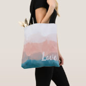 Ombre Pink en Blue Love Graceful Gradient Tote Bag (Dichtbij)