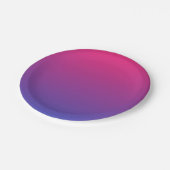 Ombre Pink en Paars Papieren Bordje (Gekanteld)