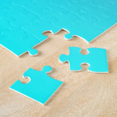 Ombre Pink en Turquoise Gradient Legpuzzel (Zijkant)
