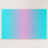 Ombre Pink en Turquoise Gradient Legpuzzel (Horizontaal)