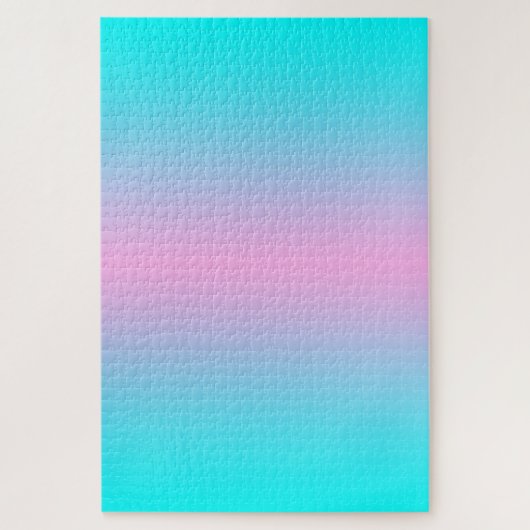 Ombre Pink en Turquoise Gradient Legpuzzel (Verticaal)