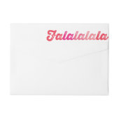 Ombre Pink Falalalala Bold Script Modern Holiday (Achterkant)