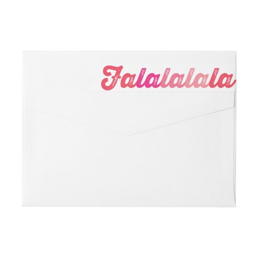 Ombre Pink Falalalala Bold Script Modern Holiday (Achterkant)