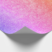 Ombre Pink Glitter Shiny Glass Vip Rainbow Paars Cadeaupapier (Hoek)