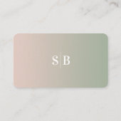 Ombre Pink & Green Wedding Shower-cadeauregistrati Informatiekaartje (Achterkant)