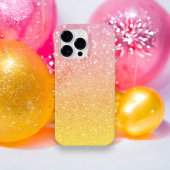 Ombre Pink Yellow Glitter Sparkles Case-Mate iPhone Case