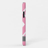 Ombre Pink Zig Zag Chevrons Pattern Case-Mate iPhone Case (Achterkant/rechts)