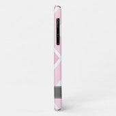 Ombre Pink Zig Zag Chevrons Pattern Case-Mate iPhone Case (Achterkant/links)