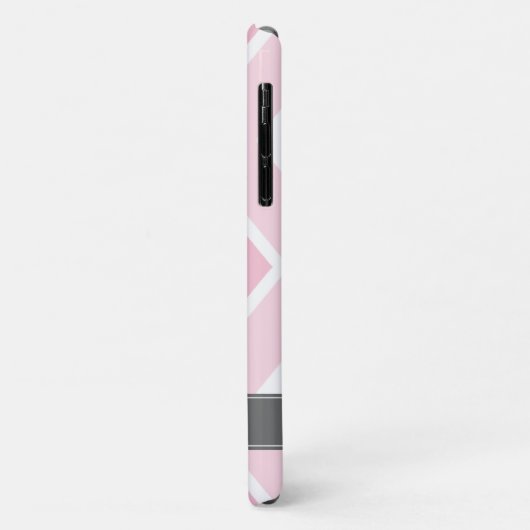 Ombre Pink Zig Zag Chevrons Pattern Case-Mate iPhone Case (Achterkant/links)