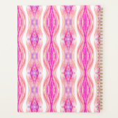 Ombre Pinks Purples en Gouden Geode Agaat Planner (Achterkant)