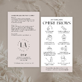 Ombré Poeder Brows Aftercare Modern Cream & White Visitekaartje