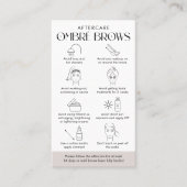 Ombré Poeder Brows Aftercare Modern Cream & White Visitekaartje (Voorkant)