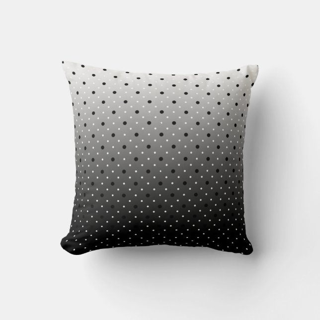 Ombre Polka Dot Kussen (Voorkant)
