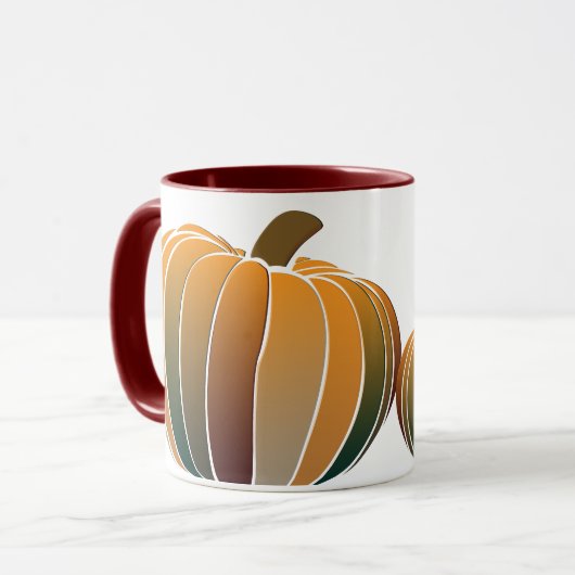 Ombre Pumpkin Mok (Voorkant links)