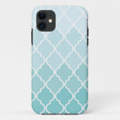 Ombre Quatrefoil iPhone Case (Achterkant)