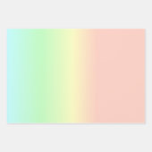 Ombre Rainbow Abstract pastel Pattern Inpakpapier Vel (Voorkant 2)