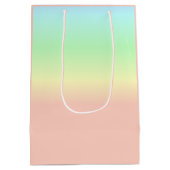 Ombre Rainbow Abstract pastel Pattern Medium Cadeauzakje (Achterkant)