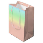 Ombre Rainbow Abstract pastel Pattern Medium Cadeauzakje (Achterkant Gekanteld)
