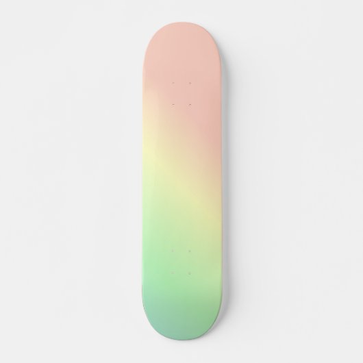 Ombre Rainbow Abstract pastel Pattern Persoonlijk Skateboard (Voorkant)