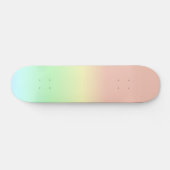 Ombre Rainbow Abstract pastel Pattern Skateboard (Horizontaal)