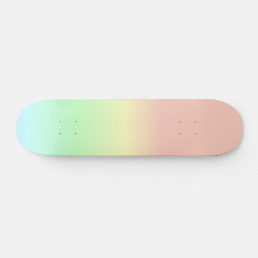 Ombre Rainbow Abstract pastel Pattern Skateboard (Horizontaal)