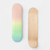 Ombre Rainbow Abstract pastel Pattern Skateboard (Voorkant)