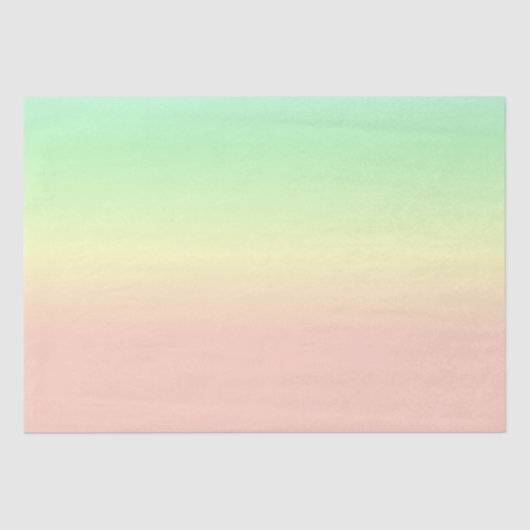 Ombre Rainbow Abstract pastel Pattern Tissuepapier (Voorkant)