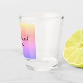 Ombre Rainbow Bridesmaid Persoonlijk Shot Glas (Rechts)