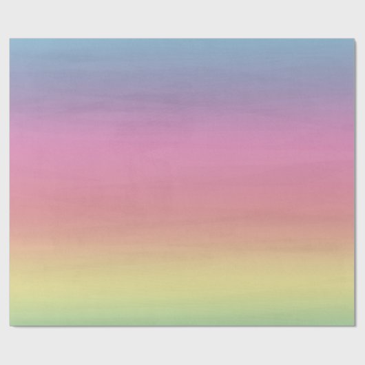 Ombre Rainbow. Cadeaupapier (Vlak)