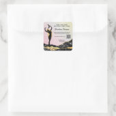 *~* Ombre Rainbow Goddess Inention Spell AP24 S Vierkante Sticker (Tas)