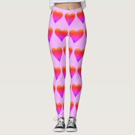 Ombré Rainbow Hearts Valentijnsdag 4Sophie Leggings