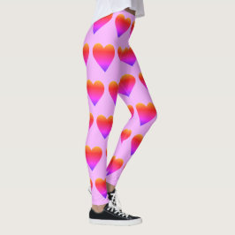 Ombré Rainbow Hearts Valentijnsdag 4Sophie Leggings