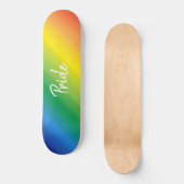 Ombre Rainbow LGBTQ Pride Colorful Persoonlijk Skateboard (Voorkant)